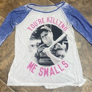 Blue and White Woman’s  Graphic Shirt